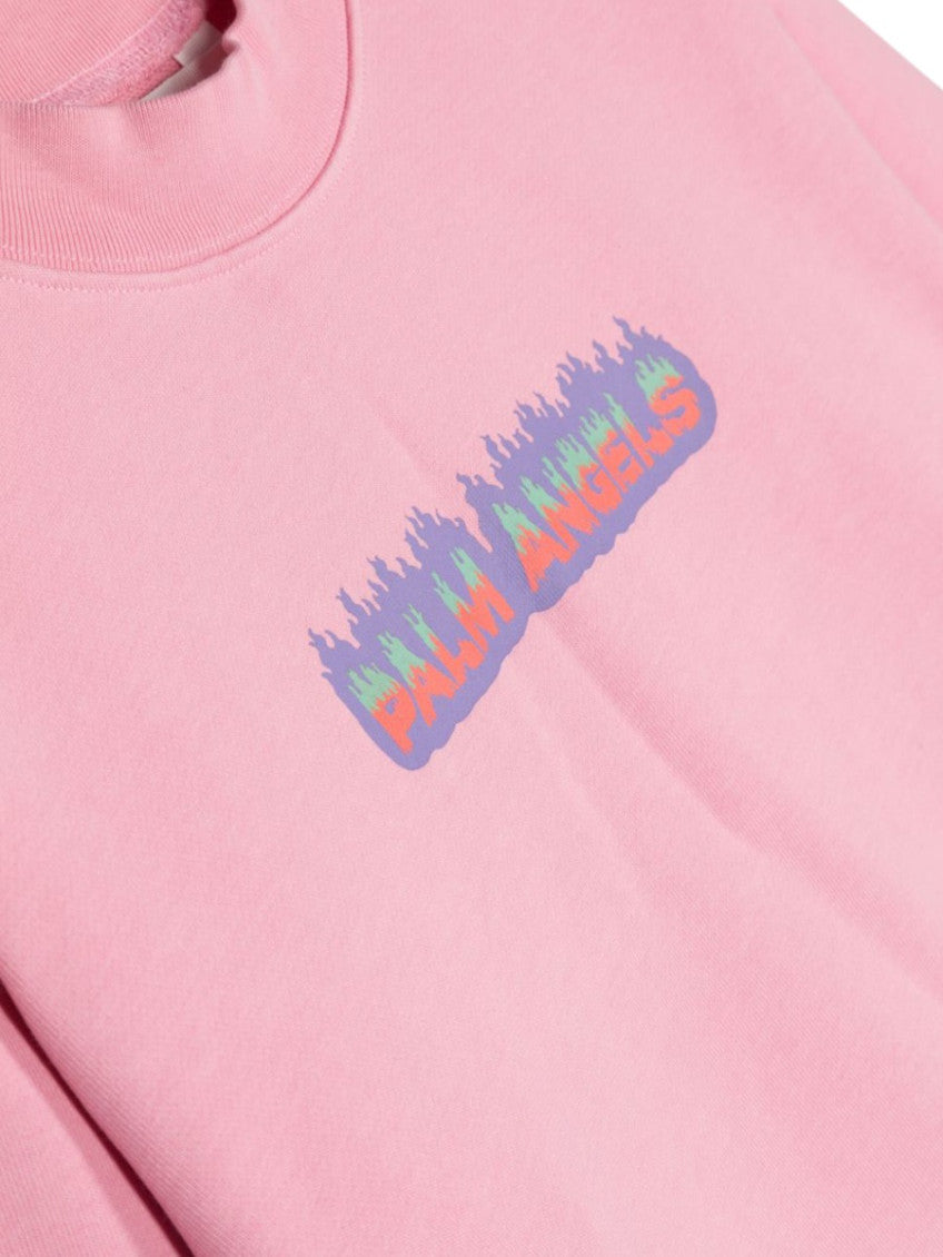 Girls Pink Logo Sweatshirt 3