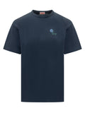 Blue Crew Neck Logo T-Shirt 1