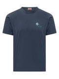 Blue Crew Neck Logo T-Shirt 1