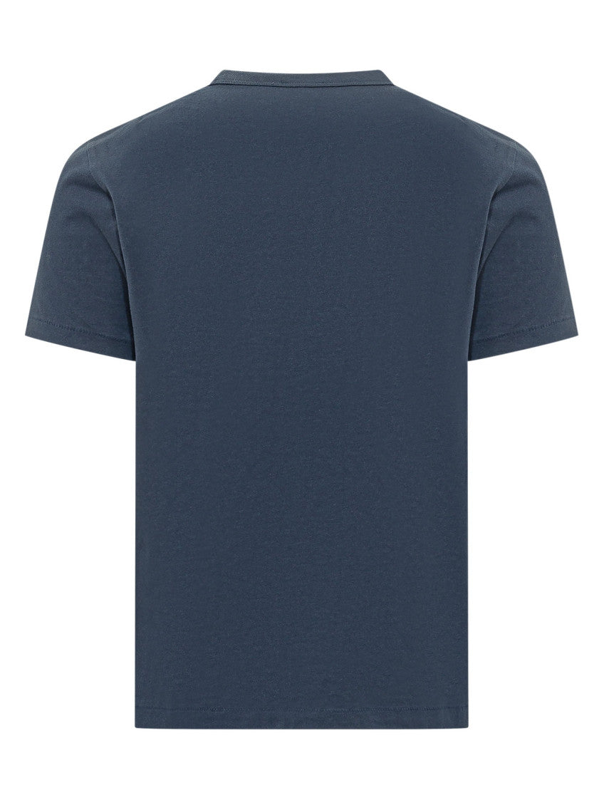 Blue Crew Neck Logo T-Shirt 2
