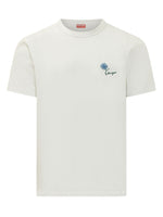 White Crew Neck Logo T-Shirt 1