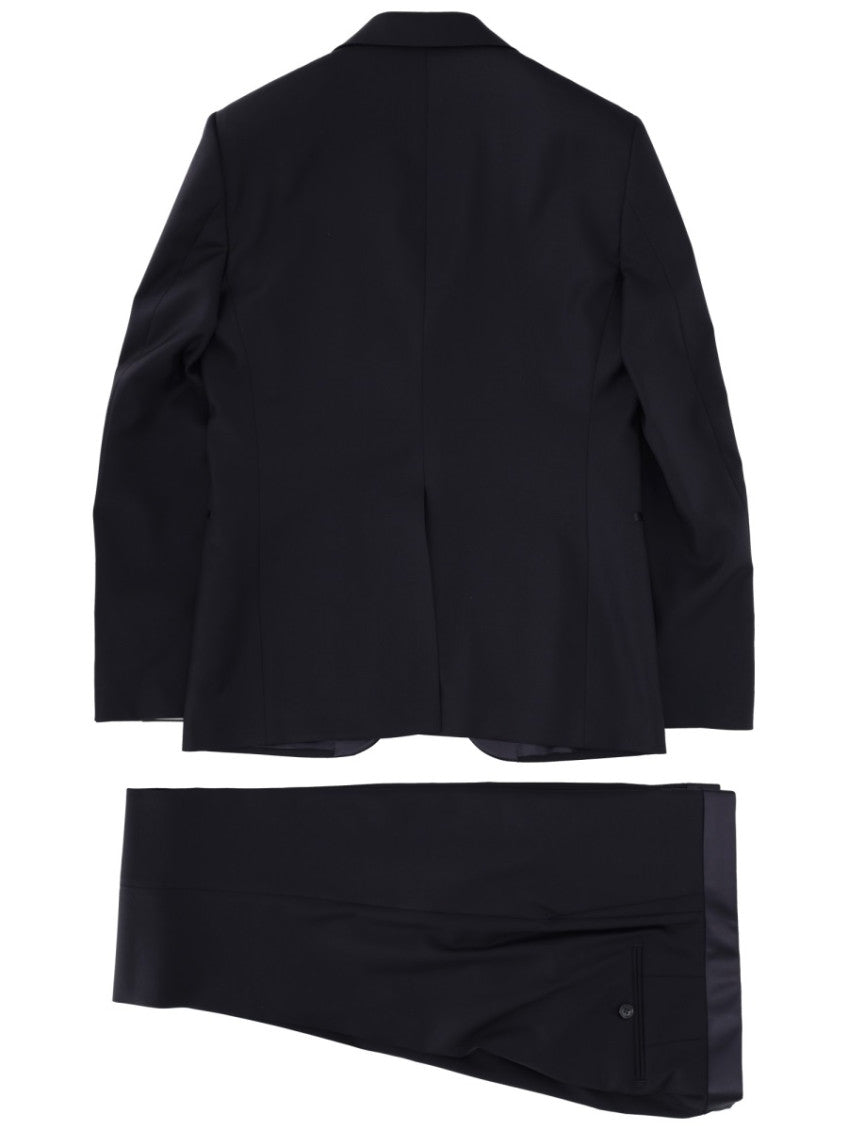 Dark Blue Peaked Lapel Suit 2