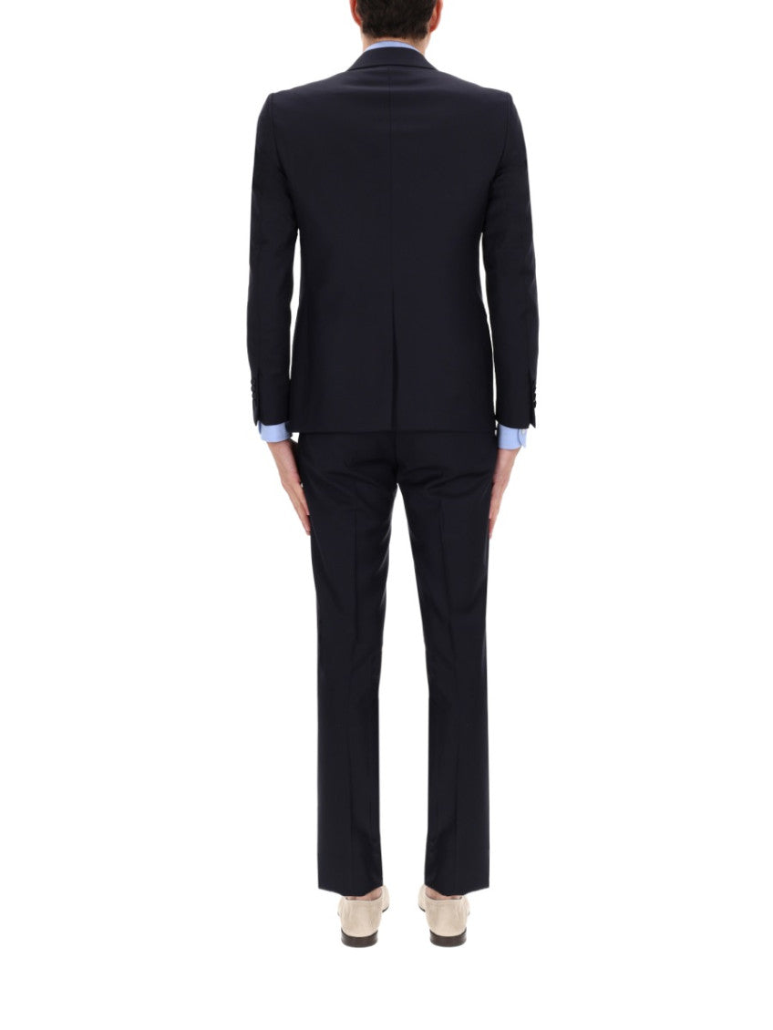 Dark Blue Peaked Lapel Suit 5