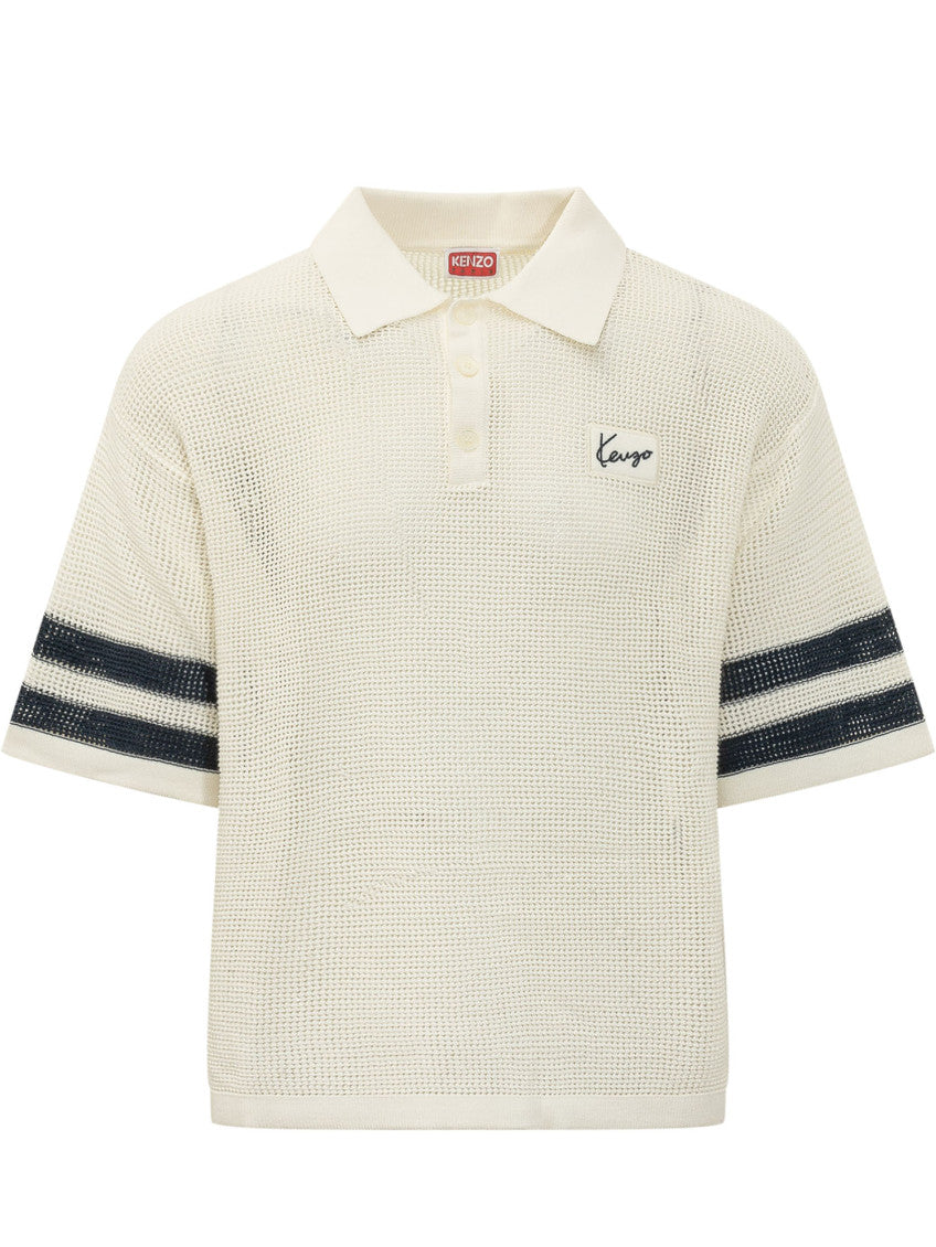 Off White Shirt Collar Polo 1