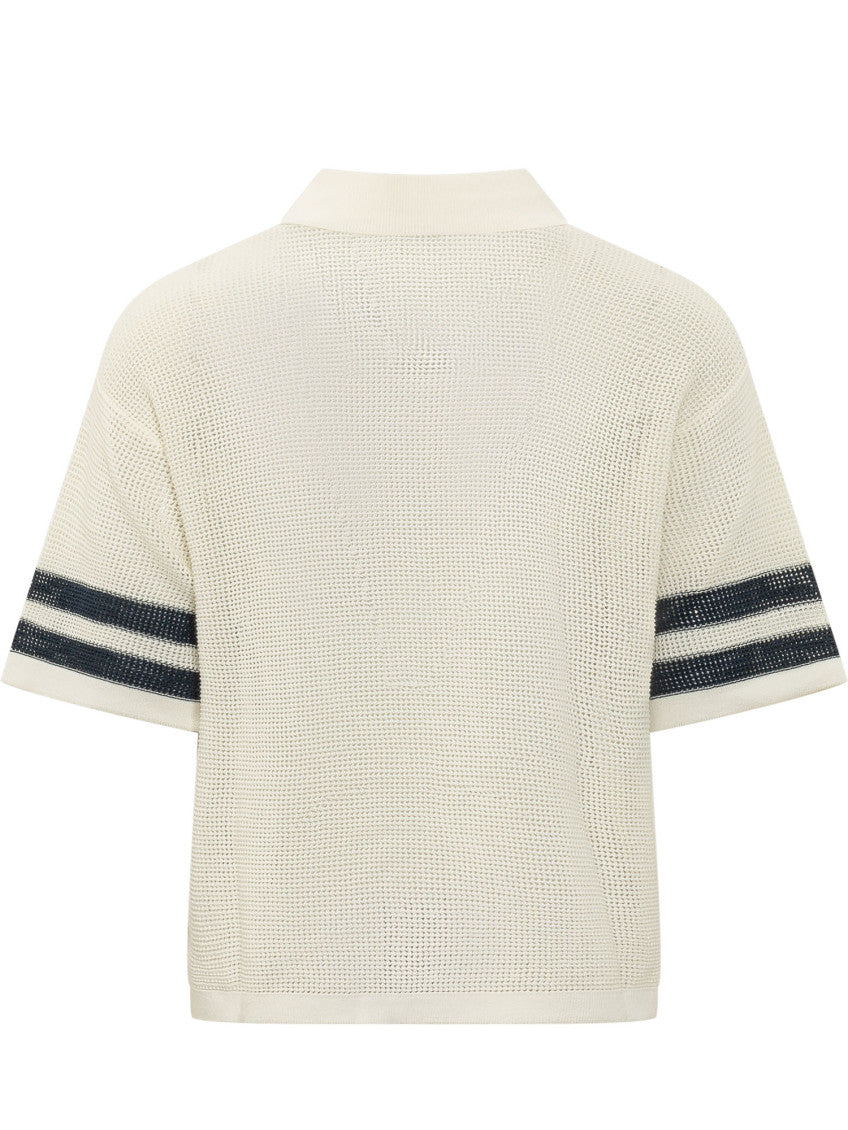 Off White Shirt Collar Polo 2