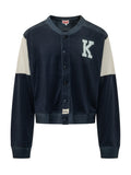Blue Regular Varsity Cardigan 1