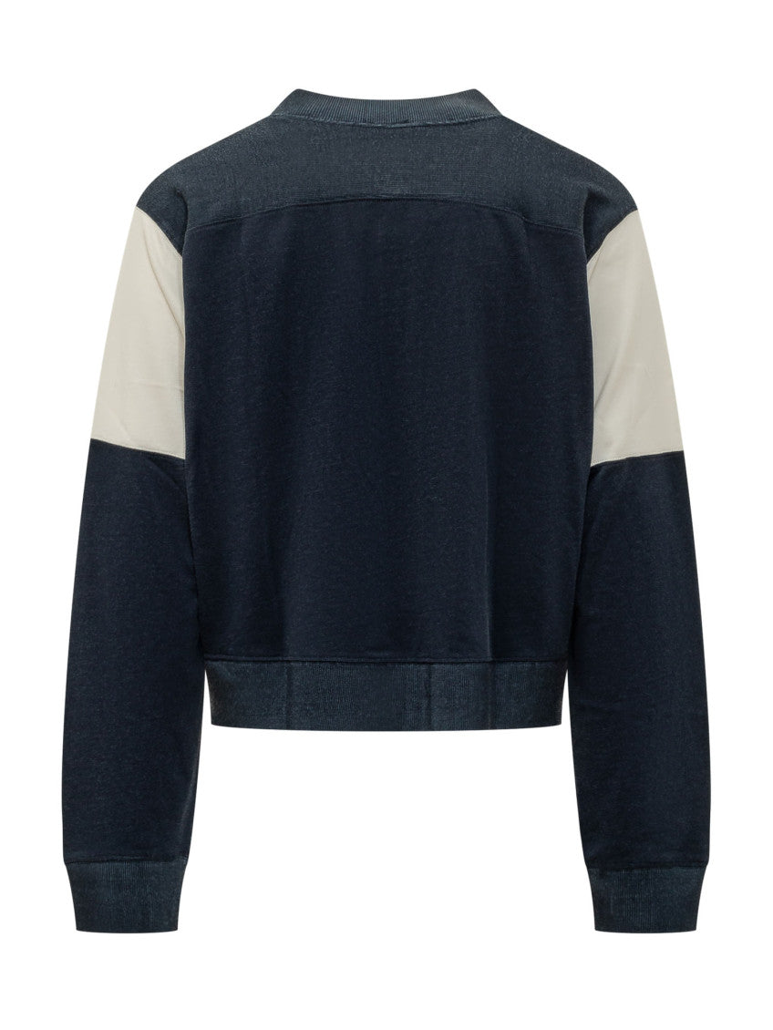 Blue Regular Varsity Cardigan 2