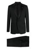 Black Peaked Lapel Suit 1