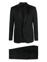 Black Peaked Lapel Suit 1