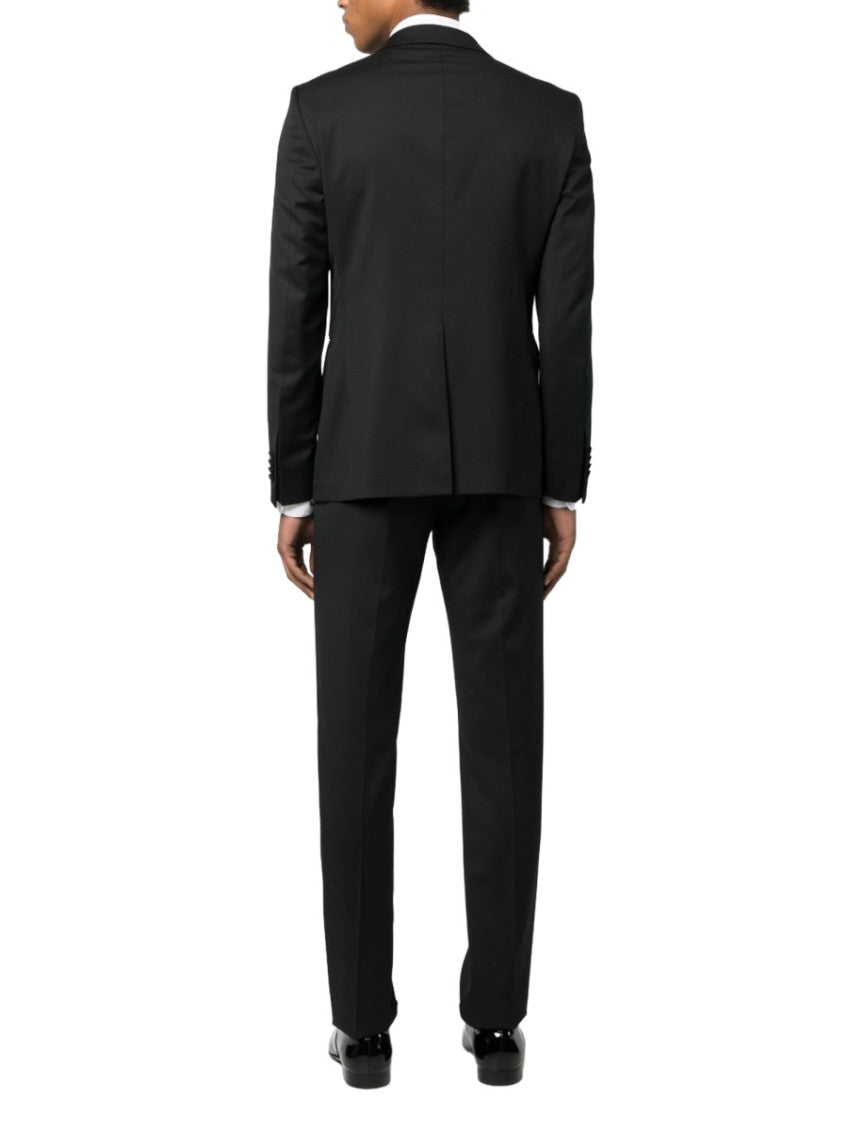 Black Peaked Lapel Suit 3