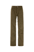 Green Straight Corduroy Jeans 1