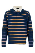 Navy Blue Stripes Polo 1
