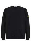 Black Solid Crew Neck Sweatshirt 1