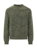 Green Crew Neck Sweater 1