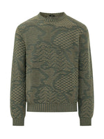 Green Crew Neck Sweater 1