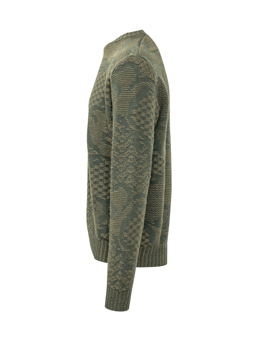 Green Crew Neck Sweater 3