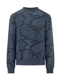Blue Crew Neck Sweater 1