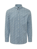 Blue Regular Paisley Shirt 1
