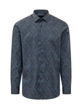 Blue Regular Paisley Shirt 1