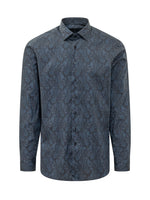 Blue Regular Paisley Shirt 1