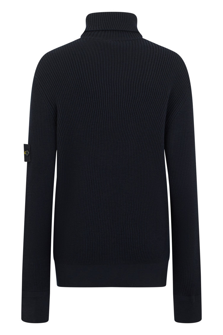 Dark Blue Turtle Neck Sweater 2