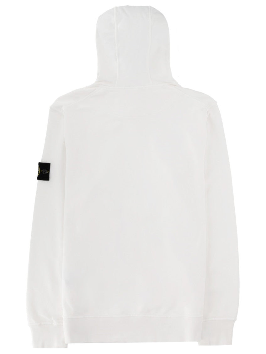 White Regular Solid Hoodie 2