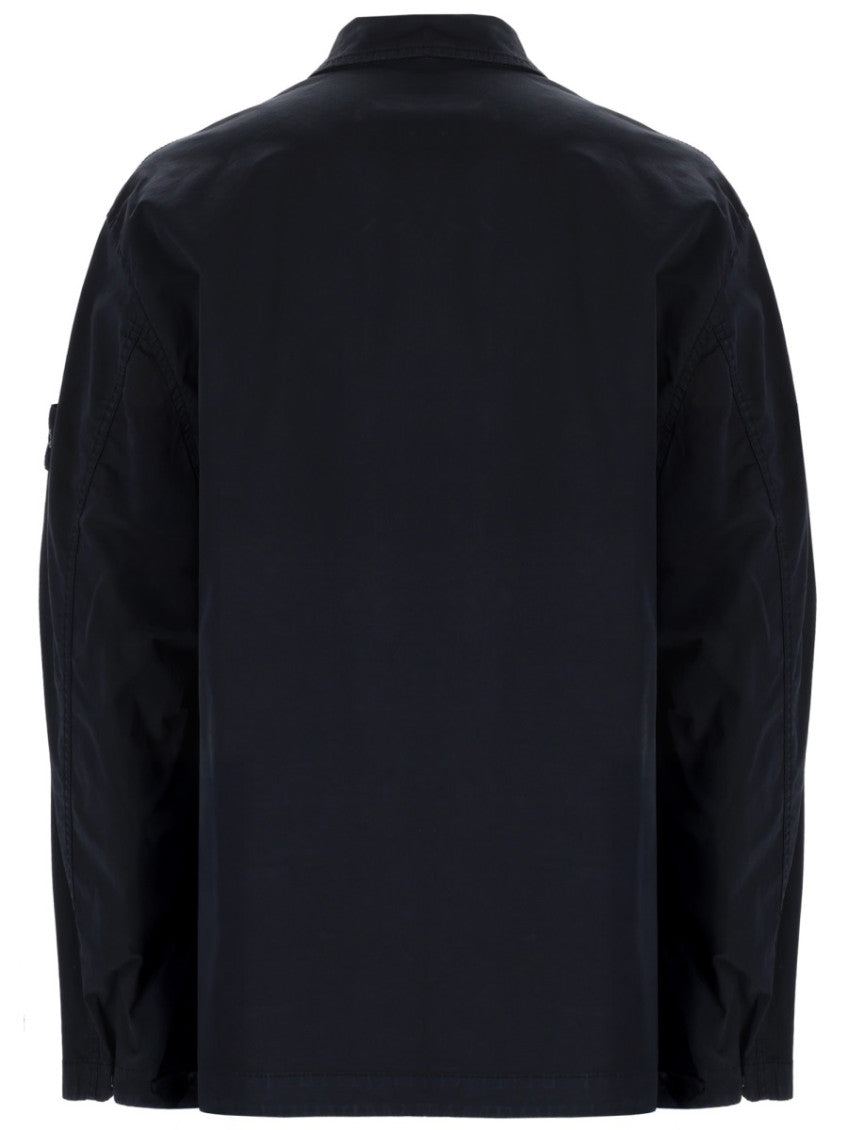 Dark Blue Regular Overshirt 2