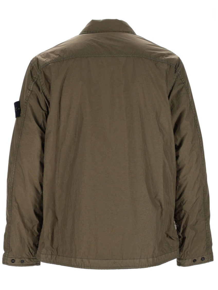 Olive Regular Solid Overshirt 2