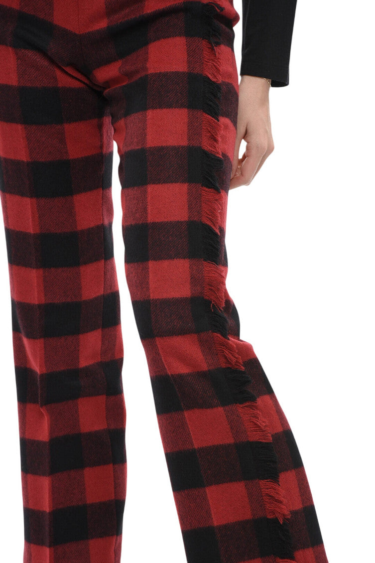 Red Straight Fit Pants 3