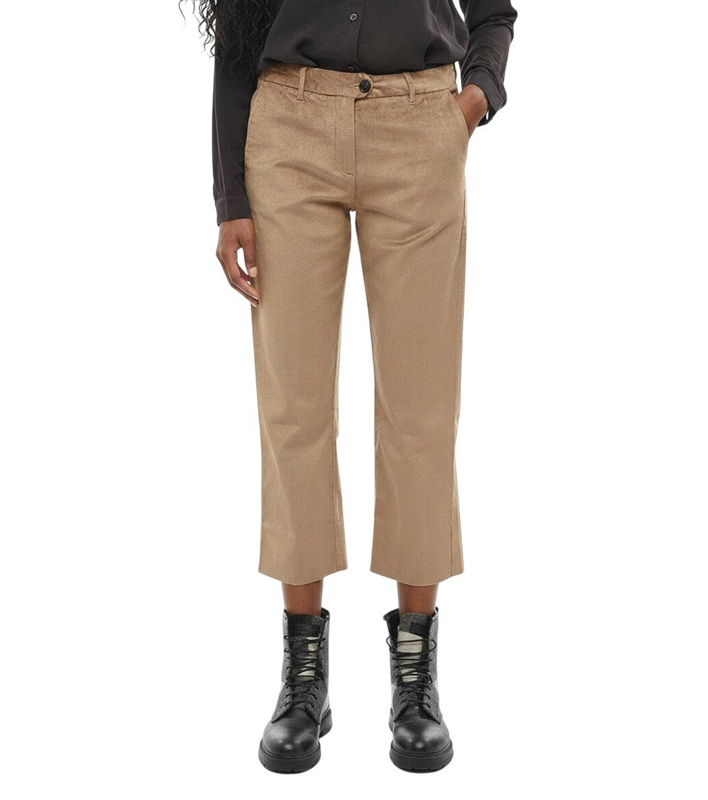 Beige Regular Fit Pants 1