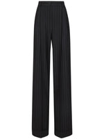 Black Flared Pinstripe Pants 1