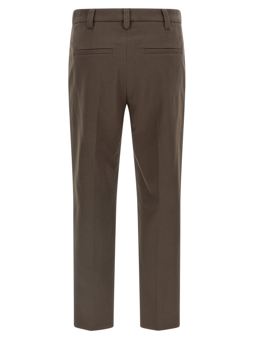 Brown Cotton trousers 2