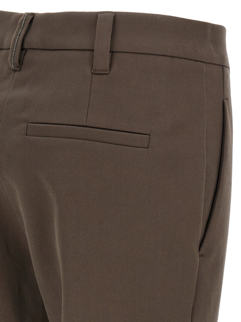 Brown Cotton trousers 4