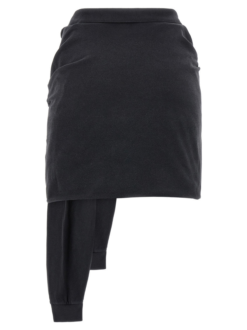 Black 'Knotted Polo' skirt 2