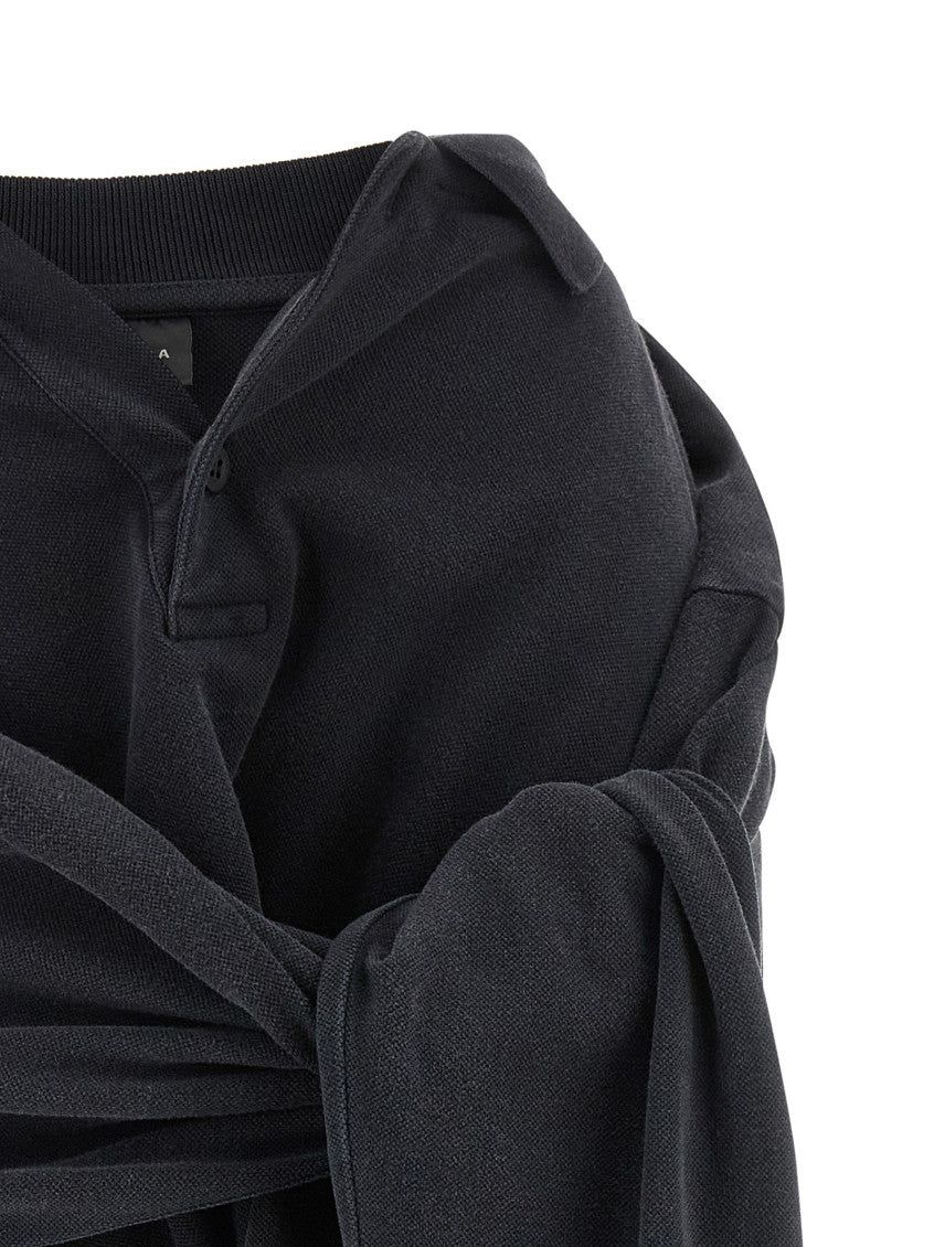 Black 'Knotted Polo' skirt 3