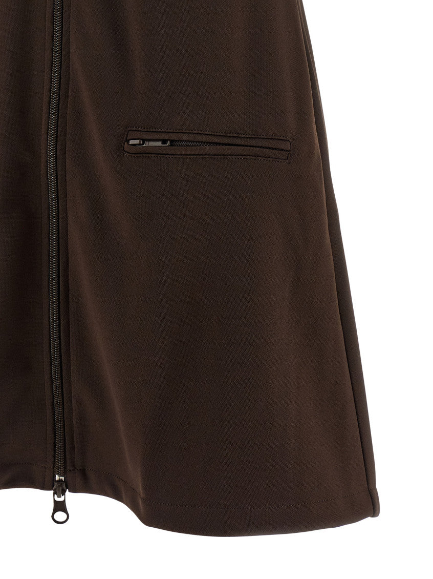 Brown 'Interlock Tracksuit Mini' dress 4