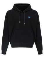 Black 'Medusa' patch hoodie 1