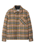 Beige Check wool overshirt 1