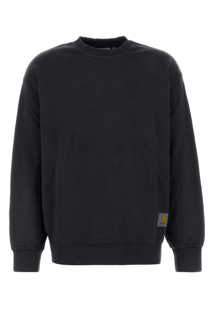 Black Crewneck Logo Sweatshirt 1