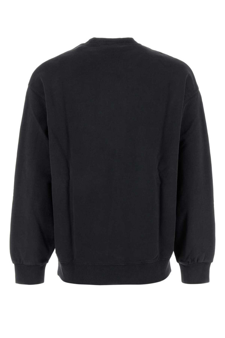 Black Crewneck Logo Sweatshirt 2