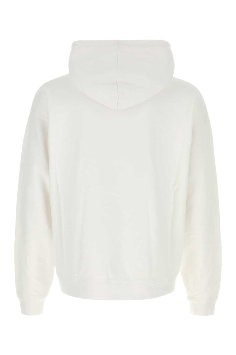 White Logo Patch Hoodie 2