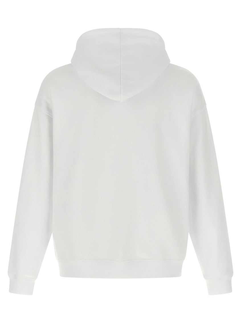 White Long Sleeves Printed Hoodie 2