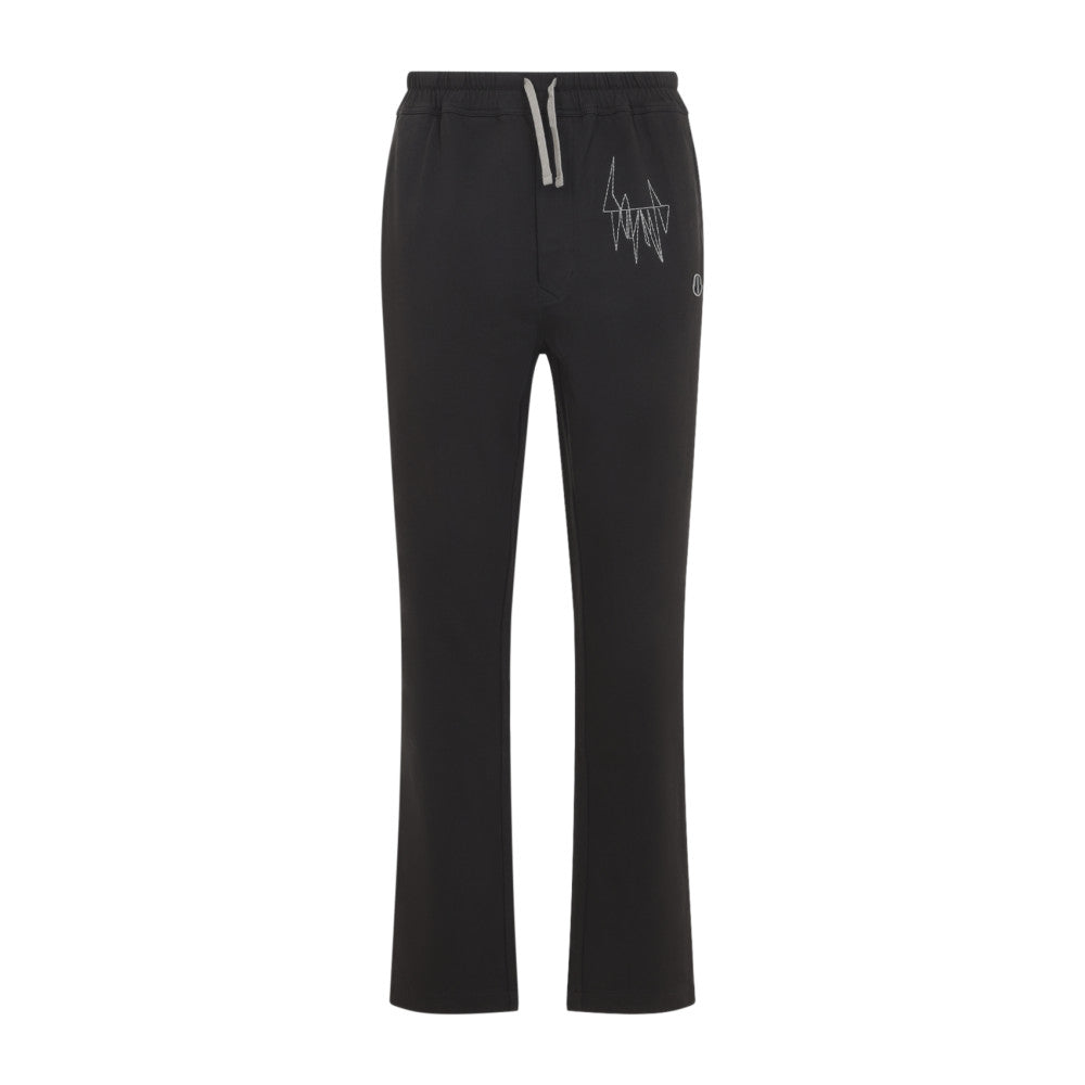 Black Relaxed Drawstring Pants 1