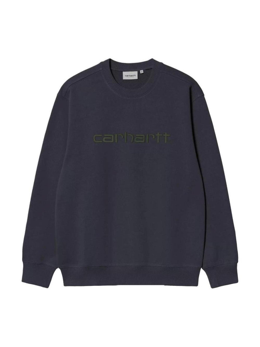 Navy Blue Logo Sweatshirt 1