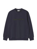 Navy Blue Logo Sweatshirt 1