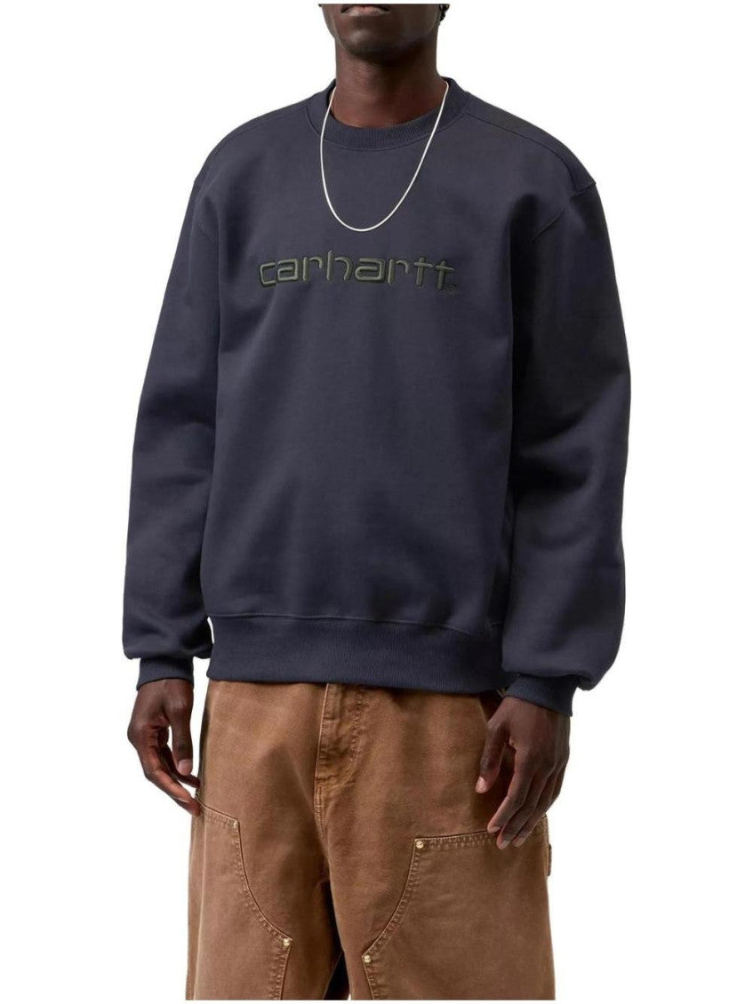 Navy Blue Logo Sweatshirt 2