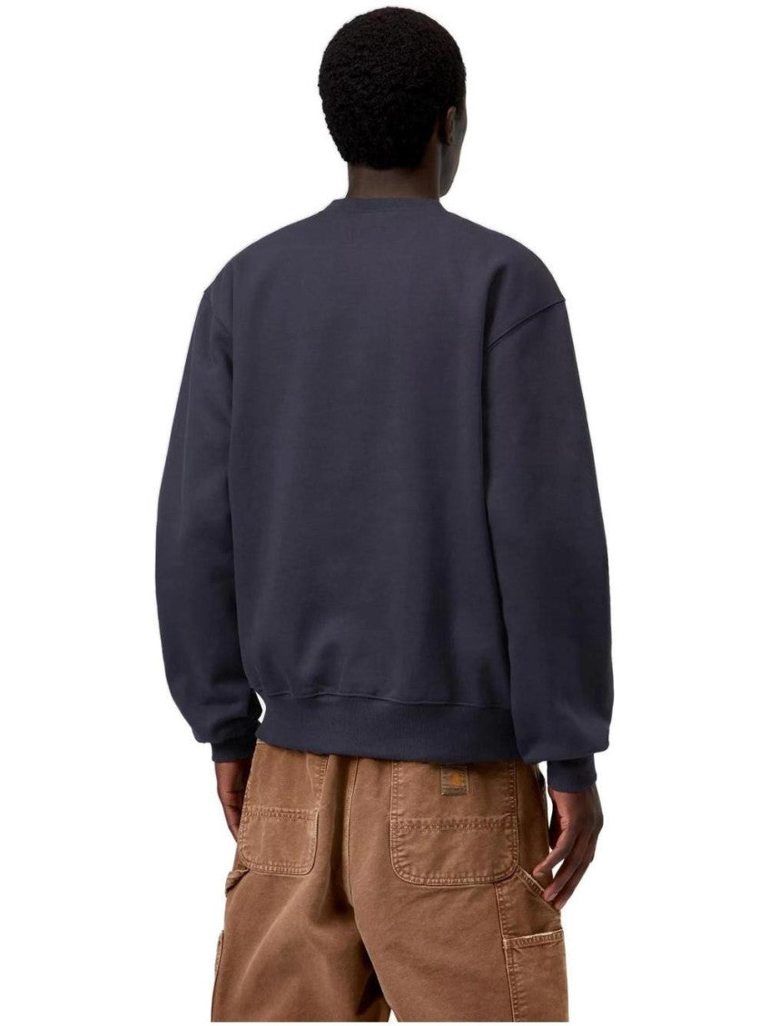 Navy Blue Logo Sweatshirt 4