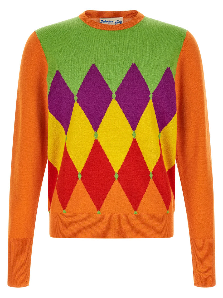 Orange Crew Neck Sweater 1
