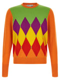 Orange Crew Neck Sweater 1