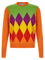 Orange Crew Neck Sweater 1